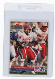 1992 Pro Set Thurman Thomas Pro Bowl Football Card