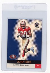 2000 Pacific Vangaurd Jerry Rice Football Card
