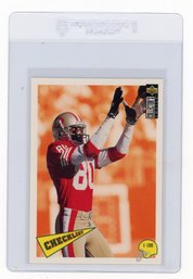 1996 Upper Deck Collector's Choice Jerry Rice Checklist Football Card