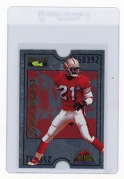 1995 Classic Pro Line Deion Sanders Pro Bowl Die Cut Football Card