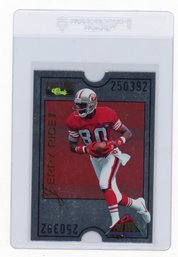 1995 Classic Pro Line Jerry Rice Pro Bowl Die Cut Football Card