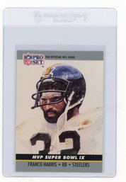 1990 Pro Set Franco Harris Super Bowl MVPs Football Card