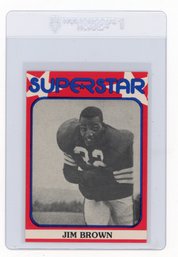 1982 Superstar Jim Brown Football Card
