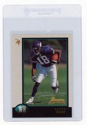 Randy Moss Rookie 1998 Bowman Football Card