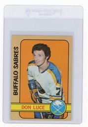 1972 Topps Don Luce Hockey Card