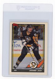 1991 Topps Jaromir Jagr Hockey Card