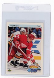 1995 Upper Deck Sergei Fedorov Fifth Anniversary Hockey Card