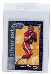 1995 Upper Deck Collector's Choice Steve Young You Crash The Game Silver Set Football Card