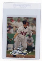 Joe Mauer Rookie Card 2004 Fleer Ultra Baseball Card