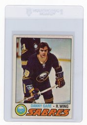 1977 Topps Danny Gare Hockey Card