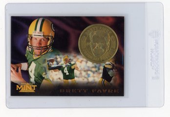 1996 Pinnacle Mint Collection Brett Favre Football Card