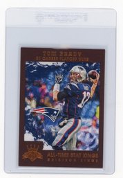 2015 Panini Gridiron Kings Tom Brady All Time Stat Kings Football Card