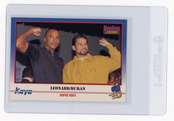 1991 Kayo Sugar Ray Leonard Roberto Duran Boxing Card
