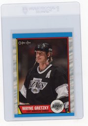 1989 O-pee-chee Wayne Gretzky Hockey Card