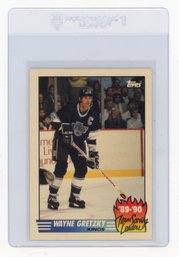 1990 Topps Wayne Gretzky Team Scoring Leaders Hockey Card