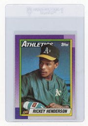 1990 Topps Rickey Henderson Baseball Card