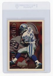 1995 Topps Barry Sanders 1000 Yard Club Football Card