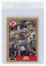 1987 Topps Jim Rice Baseball Card