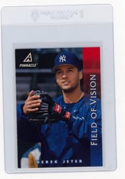 1997 Pinnacle Derek Jeter Field Of Vision Baseball Card