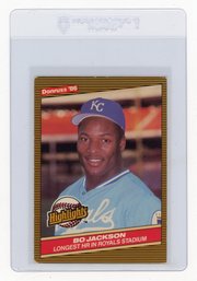Bo Jackson Rookie Card 1986 Donruss Highlights Baseball Card