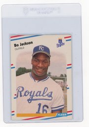 1988 Fleer Bo Jackson Baseball Card