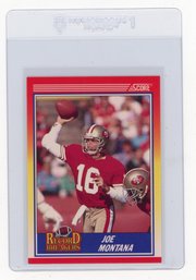1990 Score Joe Montana Record Breakers Football Card