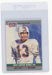 1990 Pro Set Jake Scott Super Bowl MVPs Football Card