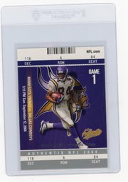 2004 Fleer Authentix Randy Moss Football Card