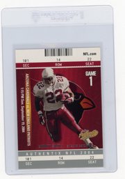 2004 Fleer Authentix Emmitt Smith Football Card