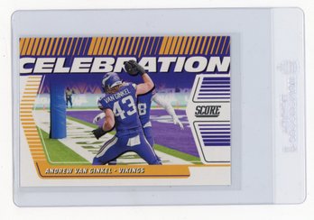 2025 Panini Score Andrew Van Ginkel Celebration Football Card