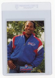 1991 Pro Line Portraits O.J. Simpson Football Card