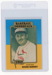 1980 SSPC Baseball Immortals Roger Hornsby 1st Printing Baseball Card