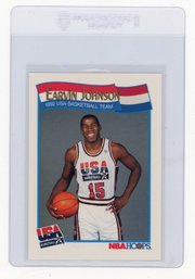 1991 NBA Hoops Earvin Johnson USA Basketball Card