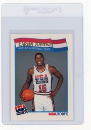 1991 NBA Hoops Earvin Johnson USA Basketball Card