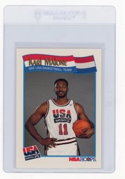 1991 NBA Hoops Karl Malone USA Basketball Card