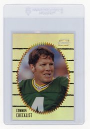 1996 Pinnacle Summit Brett Favre Checklist Football Card