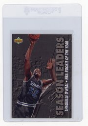 1993 Upper Deck Shaquille O'Neal Season Leaders Basketball Card