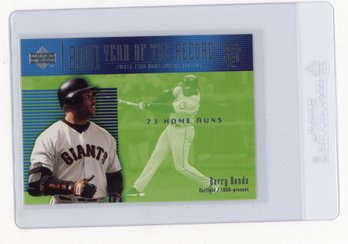 2002 Upper Deck Barry Bonds Year Of The Record Baseball Card