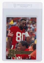 1995 Pinnacle Jerry Rice Quarterback Club Collection Football Card