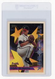 1996 Topps Tom Glavine Star Power Baseball Card