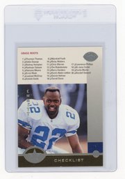 1996 Donruss Leaf Emmitt Smith Checklist Football Card