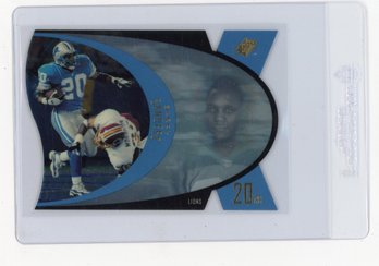 1996 Upper Deck SPx Barry Sanders Die Cut Football Card