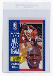 1991 Fleer Michael Jordan All Star Basketball Card