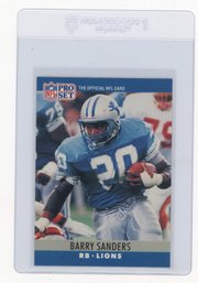 1990 Pro Set Barry Sanders Football Card