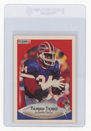 1990 Fleer Thurman Thomas Football Card