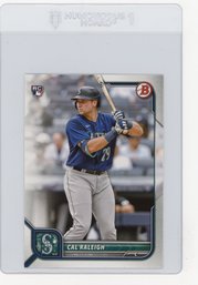 Cal Raleigh Rookie Card 2022 Bowman Baseball Card