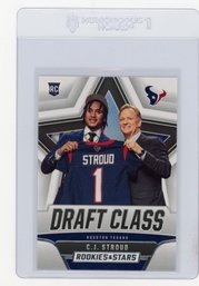 C.J. Stroud Rookie Card 2023 Panini Rookies & Stars Draft Class Football Card