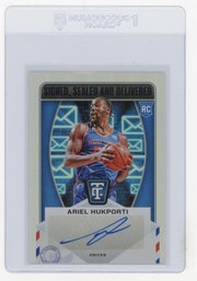 Ariel Hukporti Rookie Card 2024 Panini Totally Certified Signed, Sealed & Delivered Autograph Basketball Card