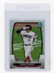 Gabriel Moreno Rookie Card 2023 Bowman Mega Box Chrome Refractor Baseball Card