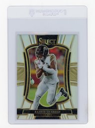 2025 Panini Select Rashid Shaheed Premier Level Silver Prizm Refractor Football Card